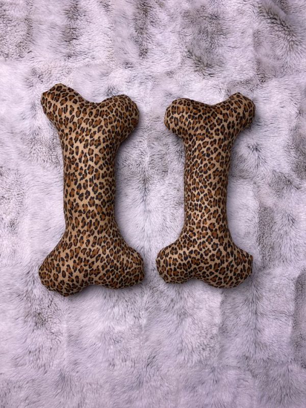 Stuffed Squeaker Dog toy cheetah